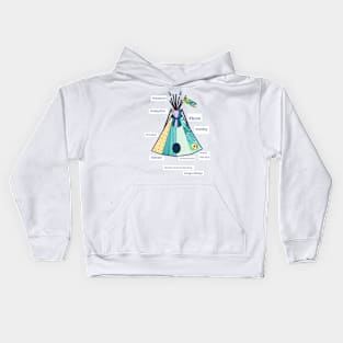 The Fashionista Tee-Pee or Wigwam Bam Kids Hoodie